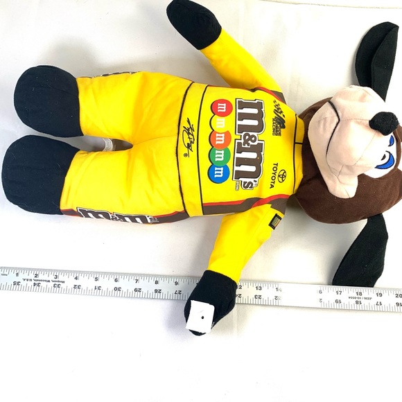 Toy Factory, Kyle Busch #18 NASCAR Collectible Logo Fire Suit Plush Dog. - Picture 4 of 12